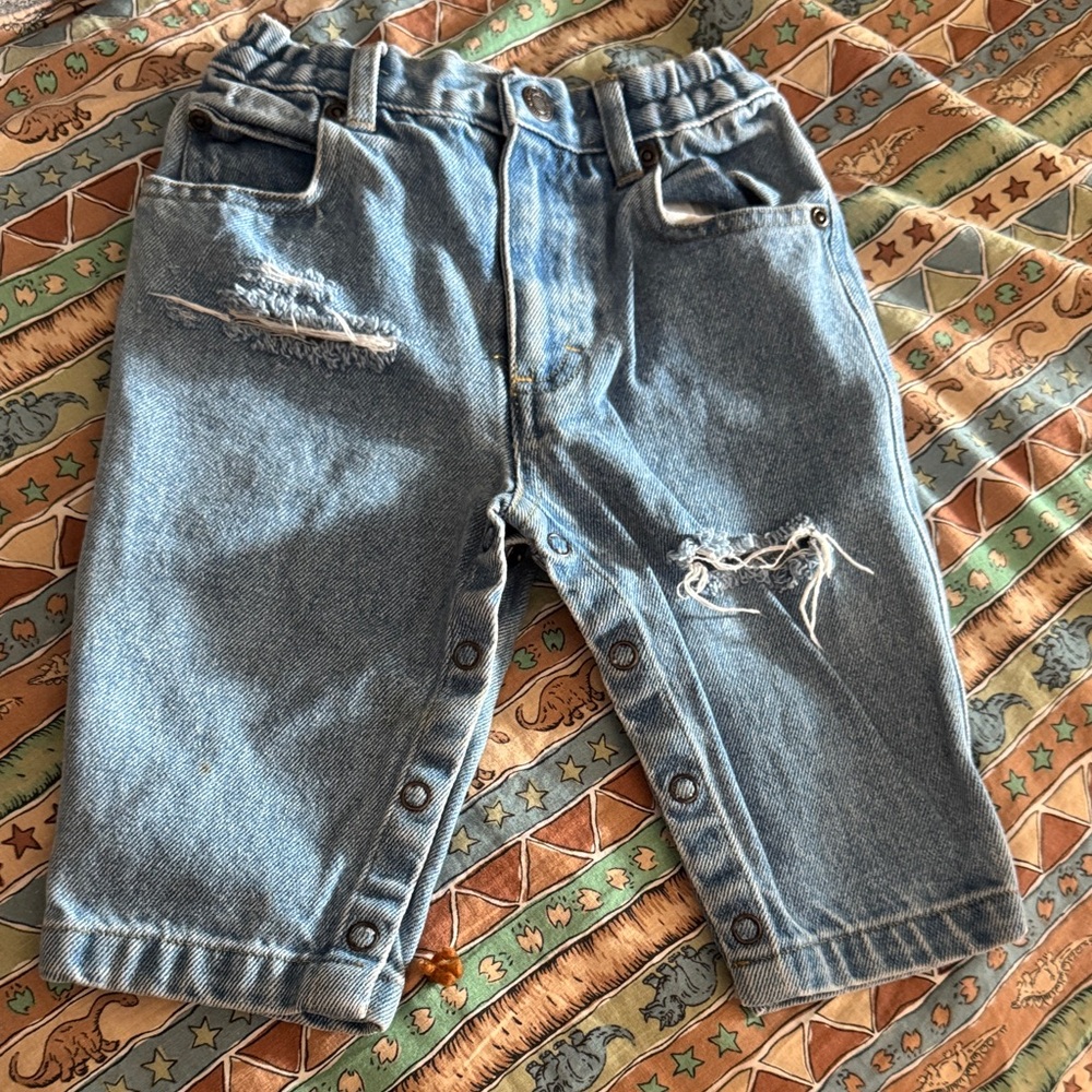 Great Land Vintage Distressed Blue Denim Jeans